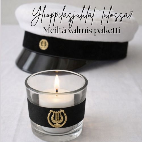 ylioppilaslakki, lyyrakynttilätuikku